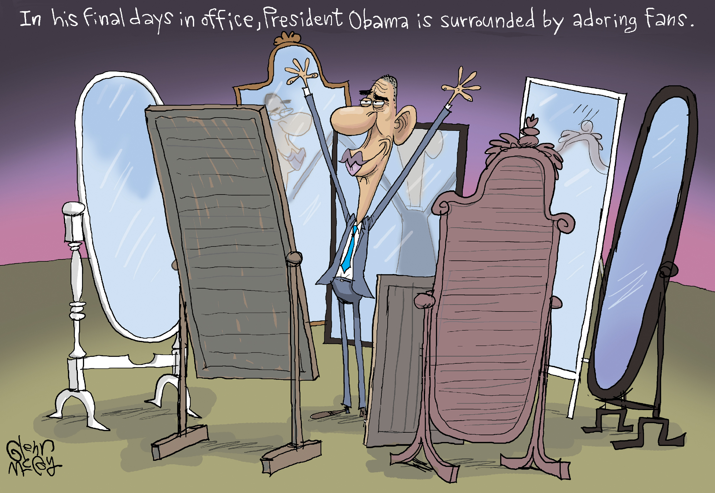 Political cartoon U.S. Barack Obama | The Week