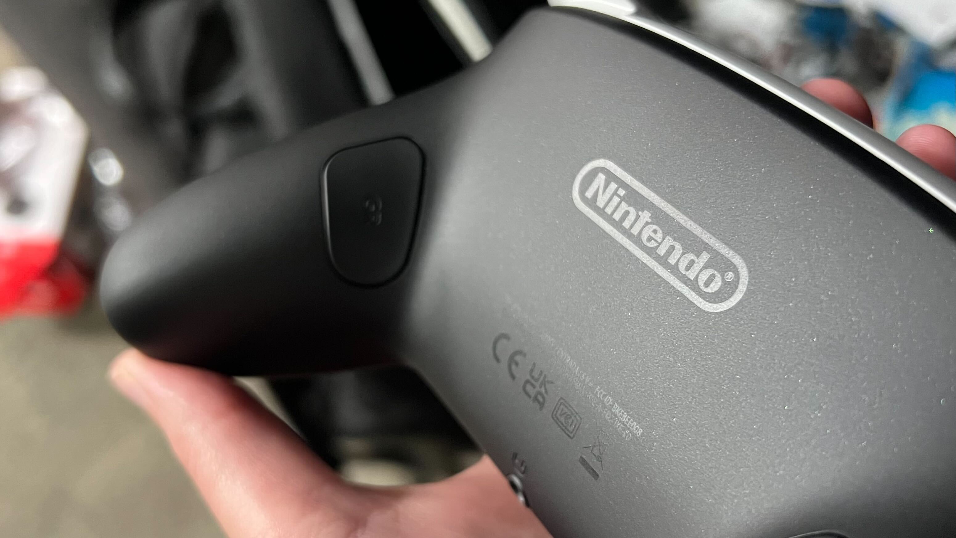 Close up on back buttons of Nintendo Switch 2 Pro Controller