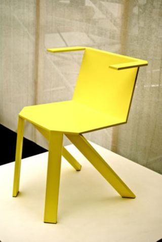 A different model chair and it is in yellow in color