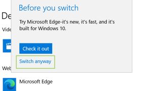 How to enable dynamic browser selection on Windows 10