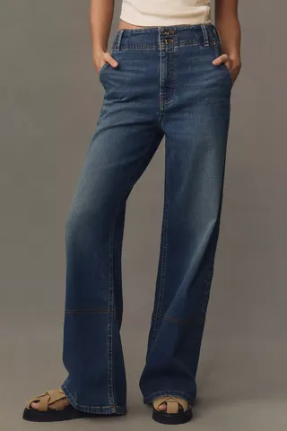 Pilcro, Eventide High-Rise Wide-Leg Trouser Jeans