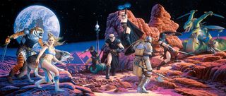 The Shadows of Luclin was EverQuest's third expansion and, uh, you go to space. By Keith Parkinson.