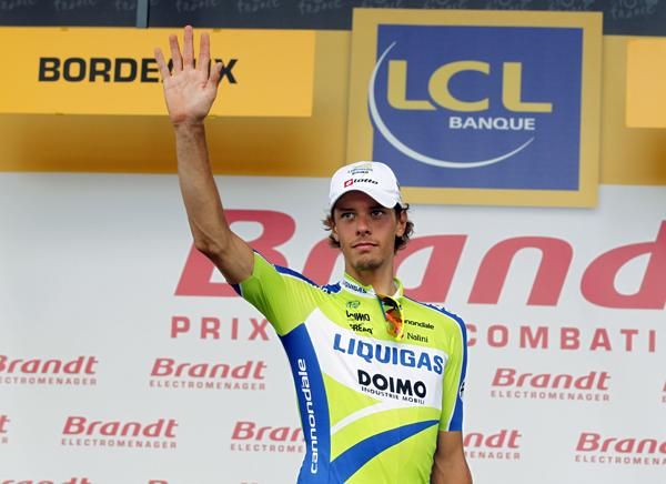 Daniel Oss (Liquigas) was the most aggressive rider