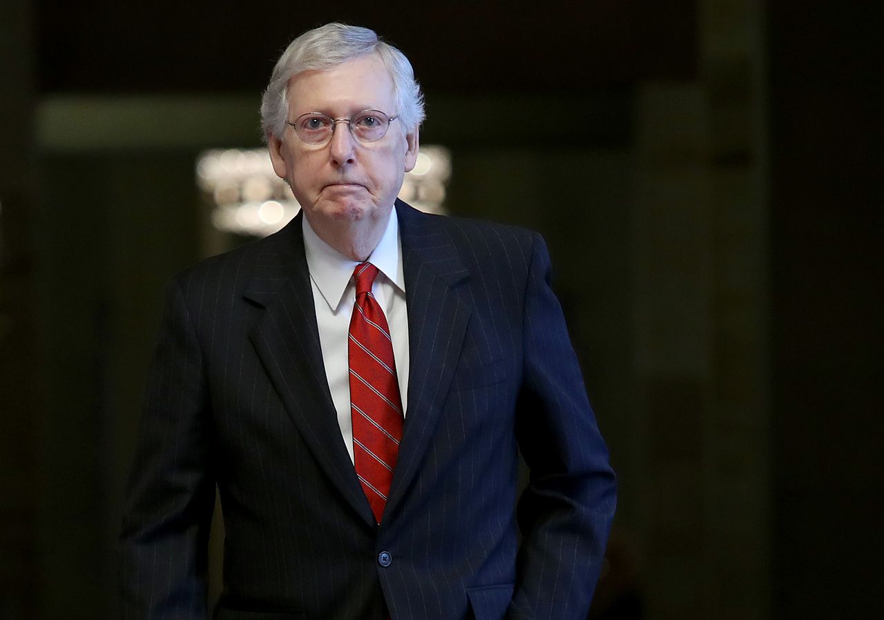 Mitch McConnell in the Capitol