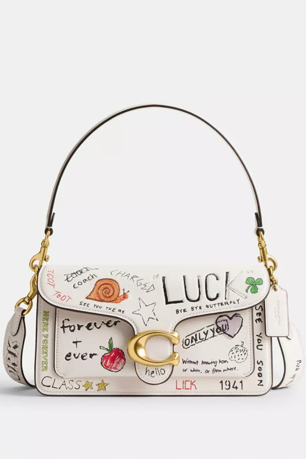 Tabby Shoulder Bag 26 With Sketch Print 