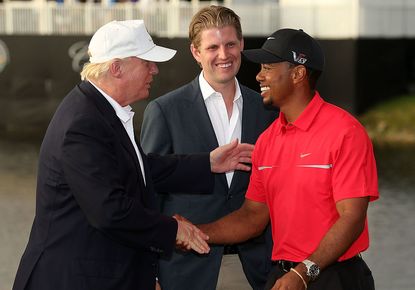 Tiger Woods and Trump. 
