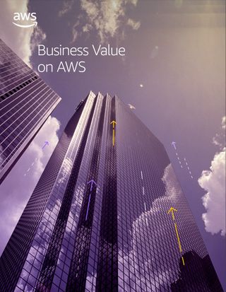 Whitepaper cover with image of skyscrapers and a cloudy sky from the ground looking up