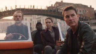 Tom Cruise Rebecca Ferguson Simon Pegg and Ving Rhames in mission: impossible - dead reckoning part one