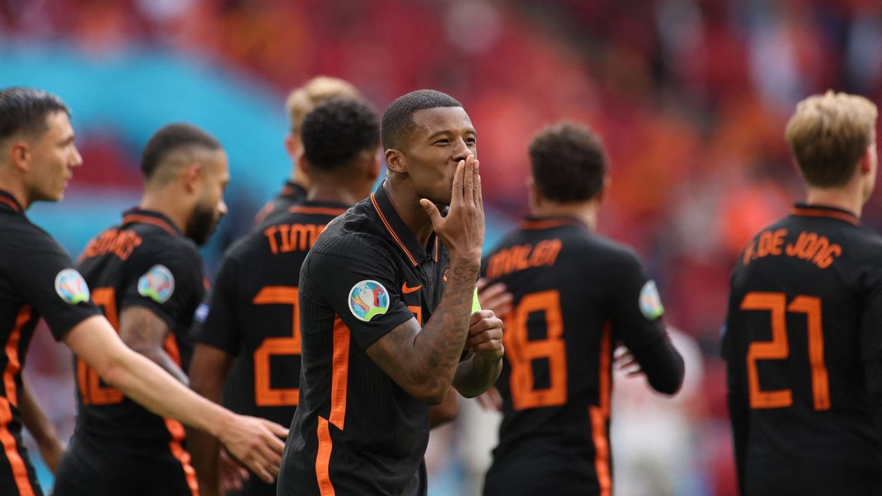 Georginio Wijnaldum scored three group goals for the Netherlands 