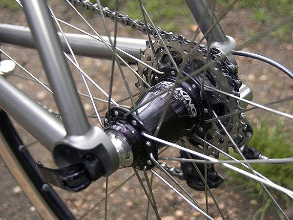 A Chris King hub is used out back as well.