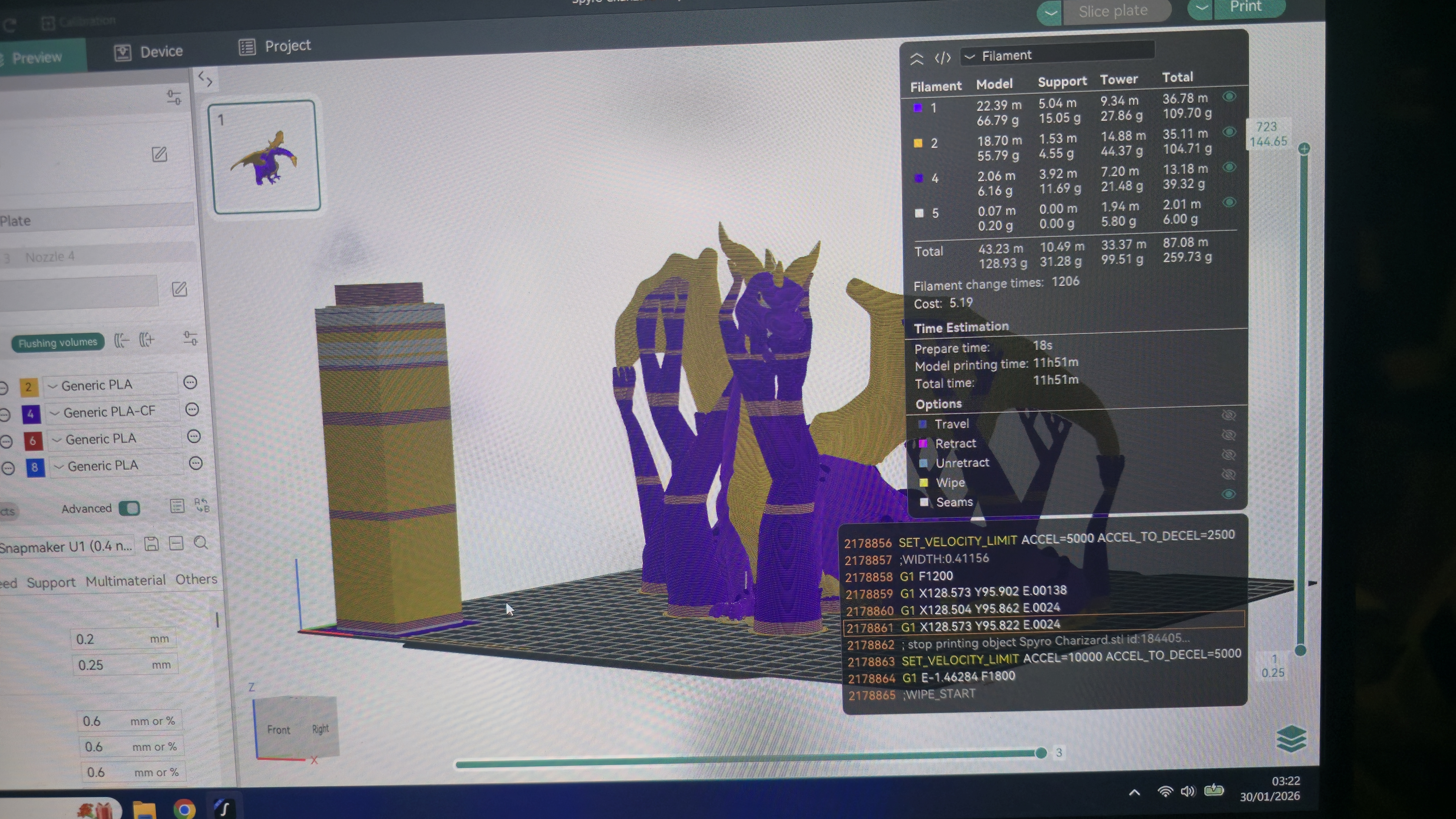 Bambu Lab H2C Vs Snapmaker U1