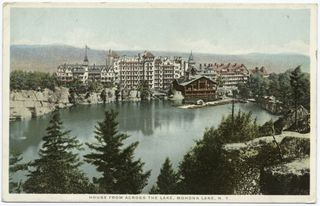 A 1914 postcard showing the Mohonk Mountain House