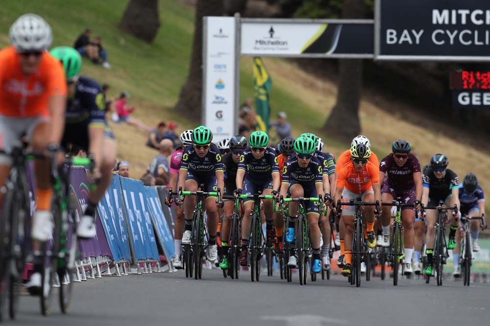 Orica-Scott controlled the women's race just as they did in the men's race