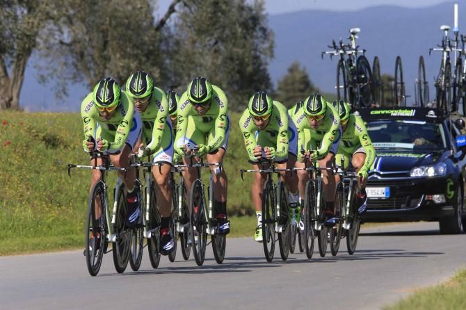 Ivan Basso and Peter Sagan helped Cannondale to 5th place on the stage.
