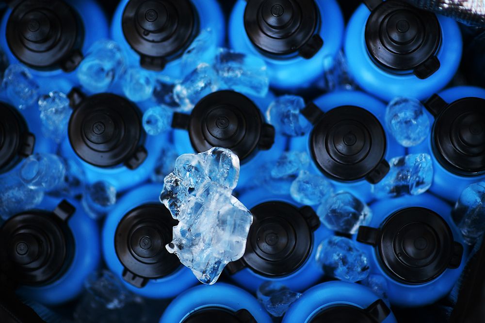 Ice and water were the stars of stage 3 as temps went above 40