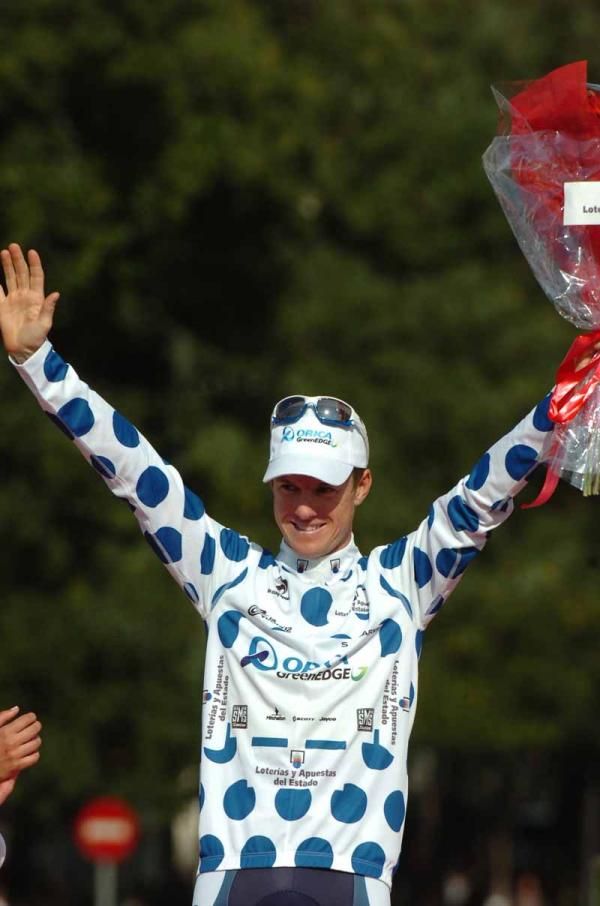 Simon Clarke (Orica-GreenEdge) winner of the KOM jersey