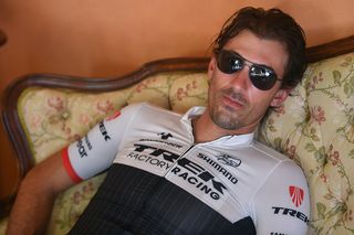 Fabian Cancellara (Trek Factory) relaxes prior to the grand depart
