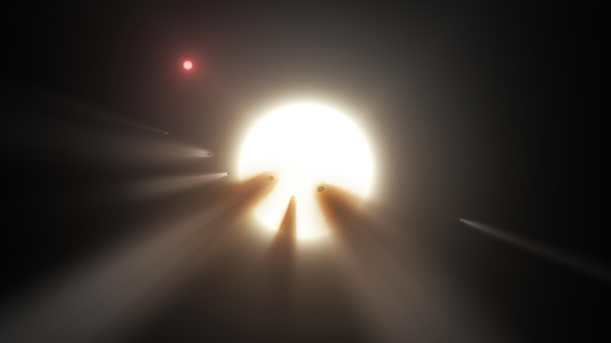 Tabby&#039;s Star: Comet Cloud Blocking Light?