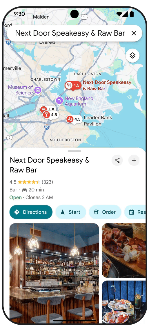 Google Maps reviews summarized by Gemini