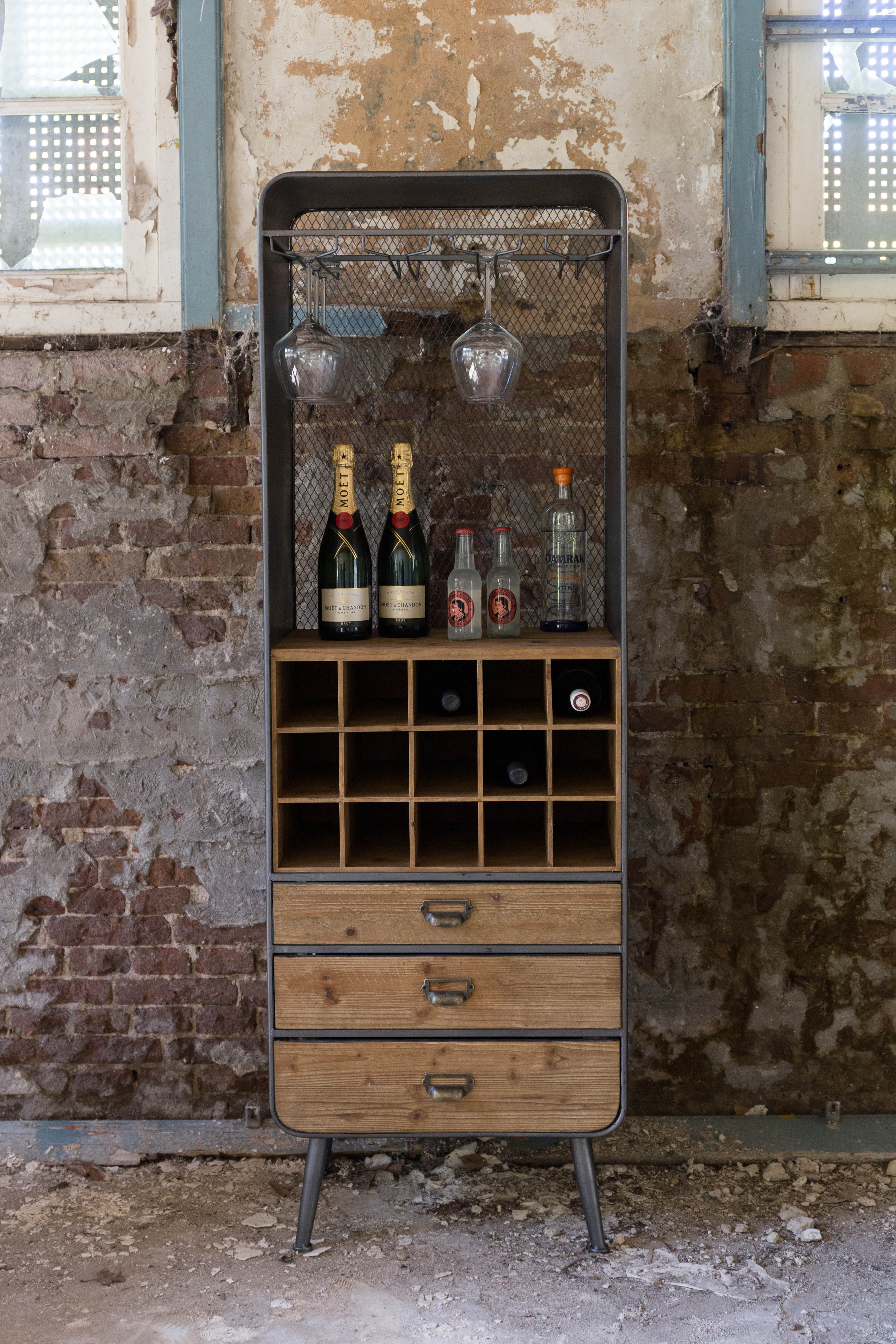 Dutchbone vintage French-style wine cabinet from Cuckooland. £589