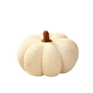 A white pumpkin pillow