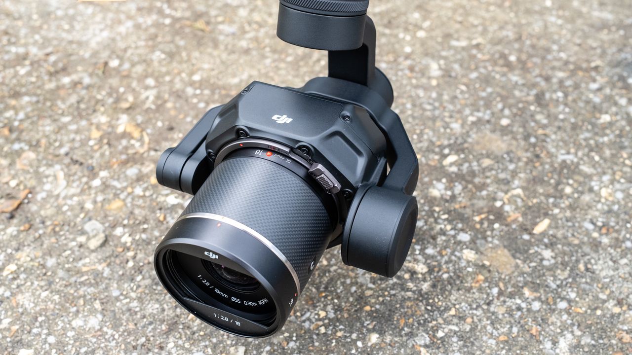 DJI Inspire 3-Zenmuse X9-8K Air Gimbal Camera top view.