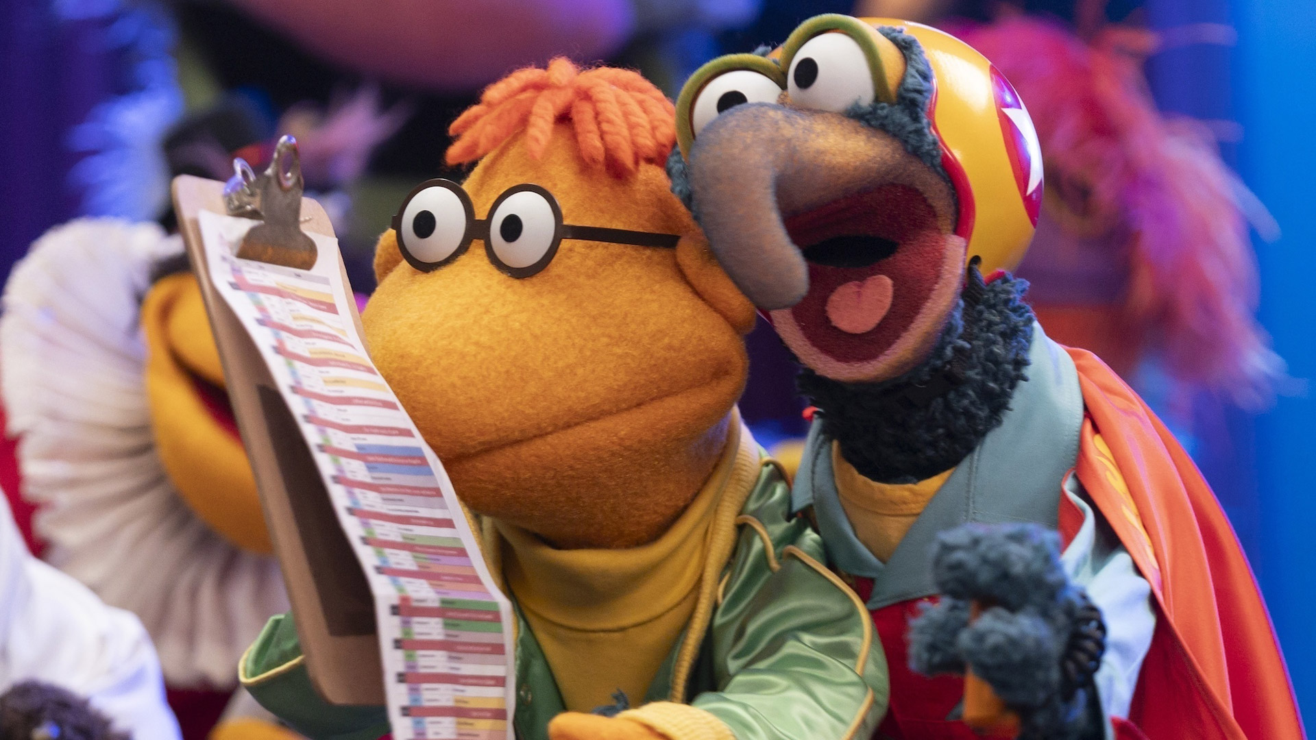 The Muppet Show Special Event on Disney+ Scooter and Gonzo