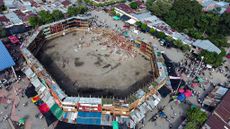 Collapsed stands in El Espinal, Colombia.