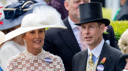 Sophie, Duchess of Edinburgh and Prince Edward, Duke of Edinburgh attend day two of Royal Ascot 2024 at Ascot Racecourse on June 19, 2024 in Ascot, England.