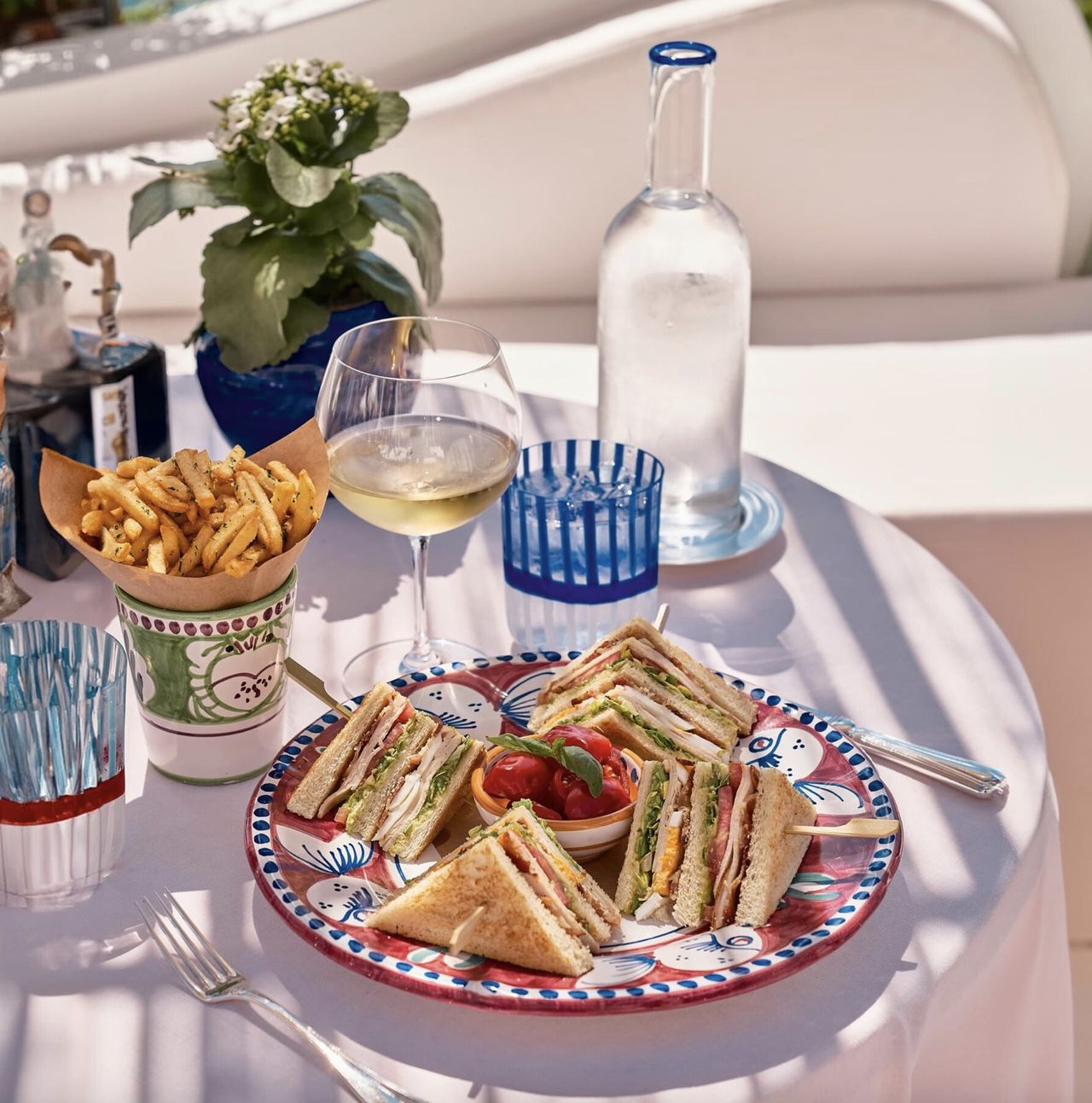 As good as it gets? The club sandwich at Le Sirenuse Hotel, Positano.