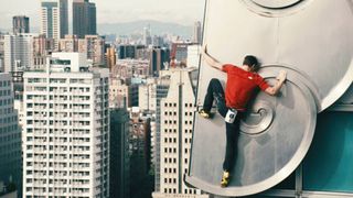 Alex Honnold climbing Taipei 101 in "Skyscraper Live" on Netflix