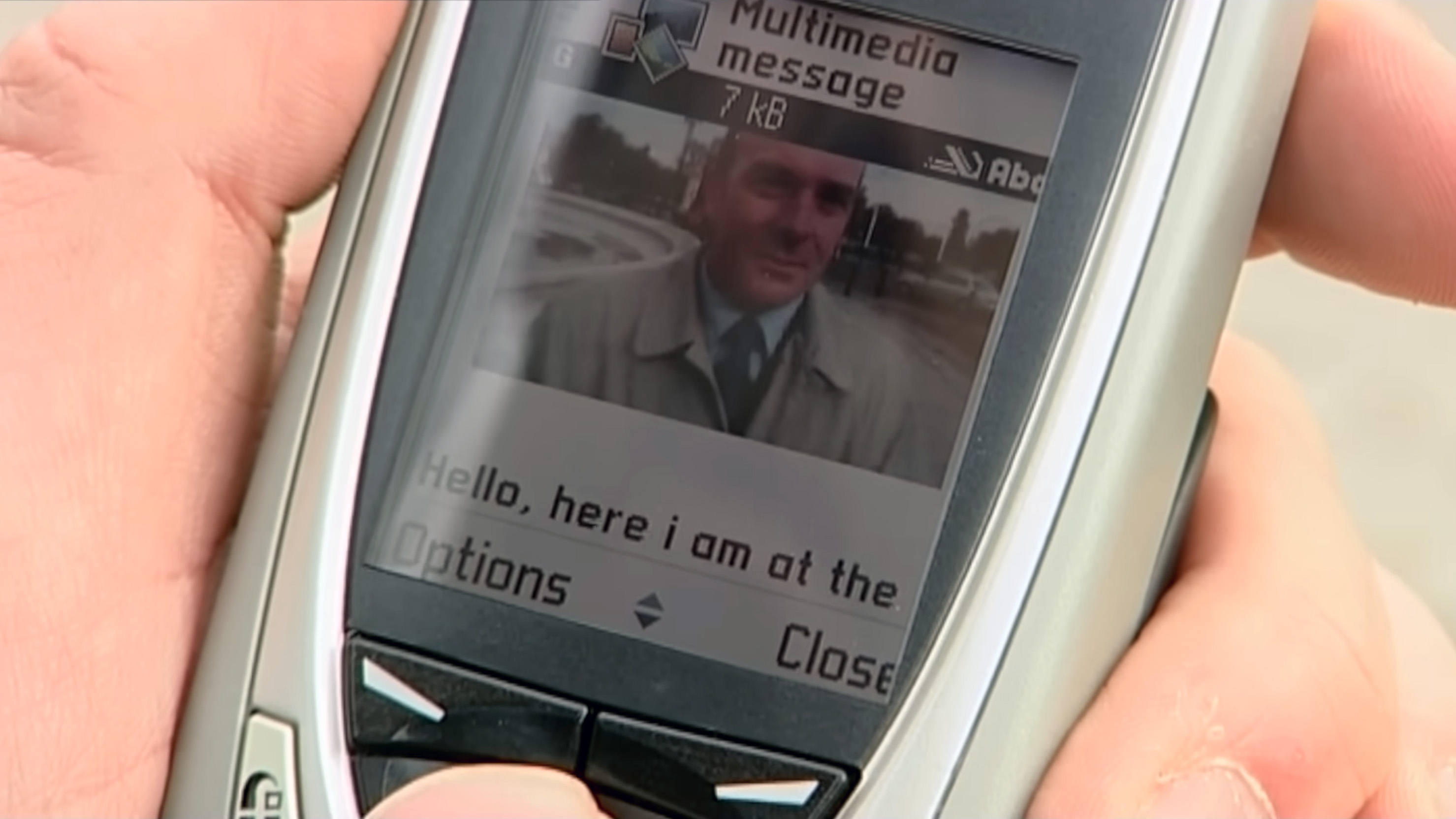 Nokia 7650 phone in 2001 BBC news report
