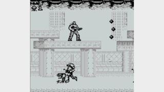 Contra 3 Alien Wars screenshot on original Game Boy