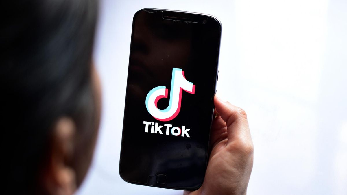 an image of TikTok on a smartphone 