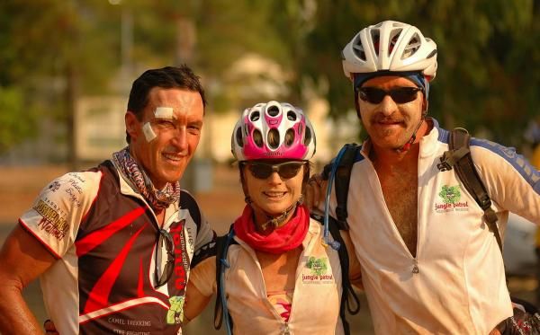 Ironwoman Sharman Parr with her Jungle Patrol team-mates
