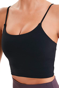 Lemedy Women Padded Sports Bra Fitness Workout Running Shirts Yoga Tank Top $26 $17
This crop top eliminates the need for a bra, which is a huge win in my book. Whether you wear it to yoga or for a day out, it comes in a ton of cute colors to match your vibe. It also comes vetted by nearly 40,000 5-star reviewers.  
