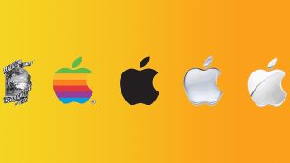 Apple logos over time.