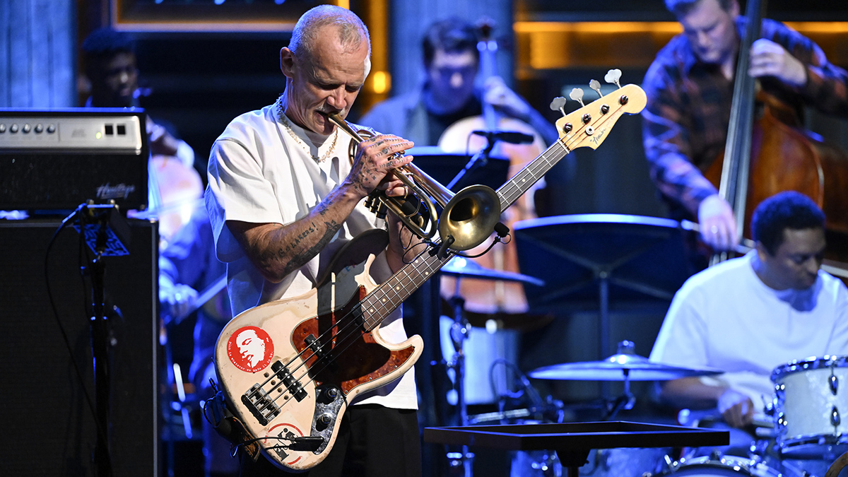 THE TONIGHT SHOW STARRING JIMMY FALLON -- Episode 2270 -- Pictured: Musical guest Flea performs on Monday, March 23, 2026 -- (Photo by: Todd Owyoung/NBC via Getty Images)