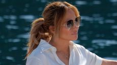Jennifer Lopez is seen on July 31, 2021 in Portofino, Italy.