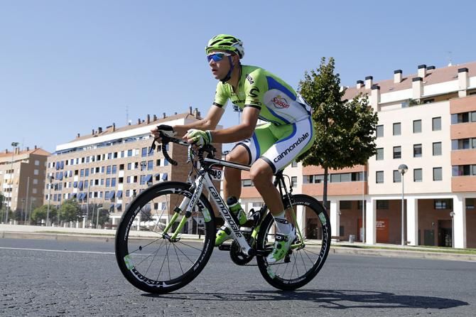 Matthias Krizek (Cannondale) in a solo move during stage 12
