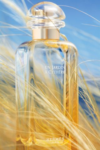 Hermes Un Jardin à Cythère perfume in yellow bottle