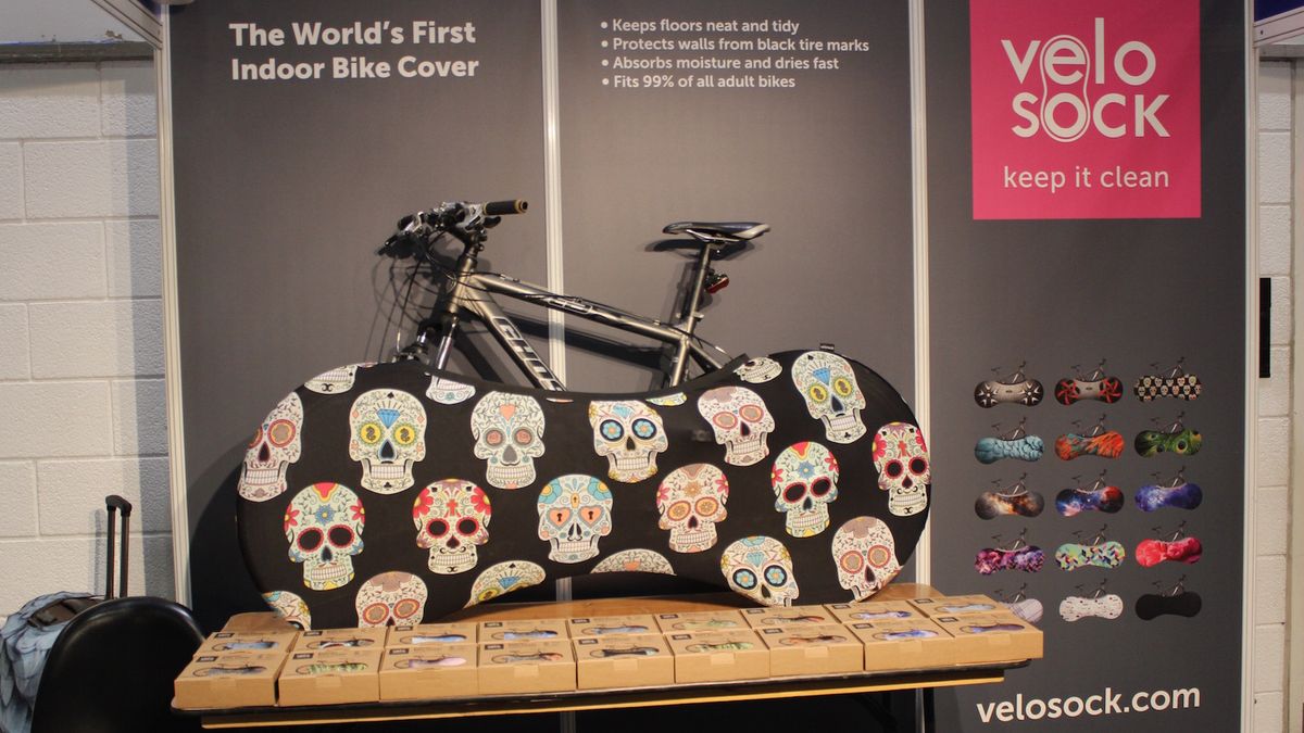 Velosock catches any dirt on your bike for those who keep their bike indoors