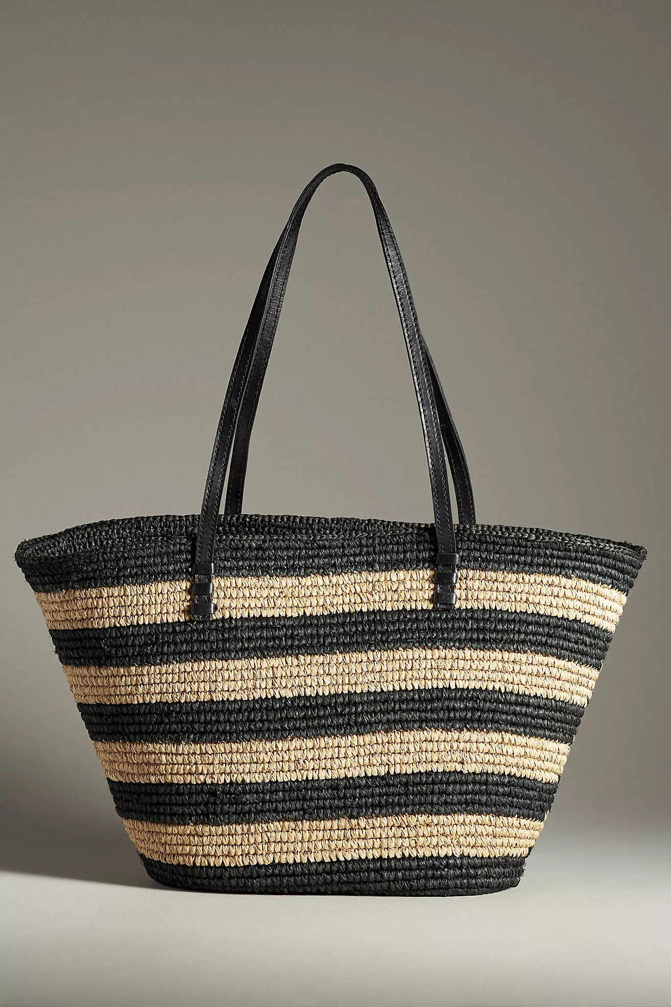 Bembien Bieno Striped Raffia Tote