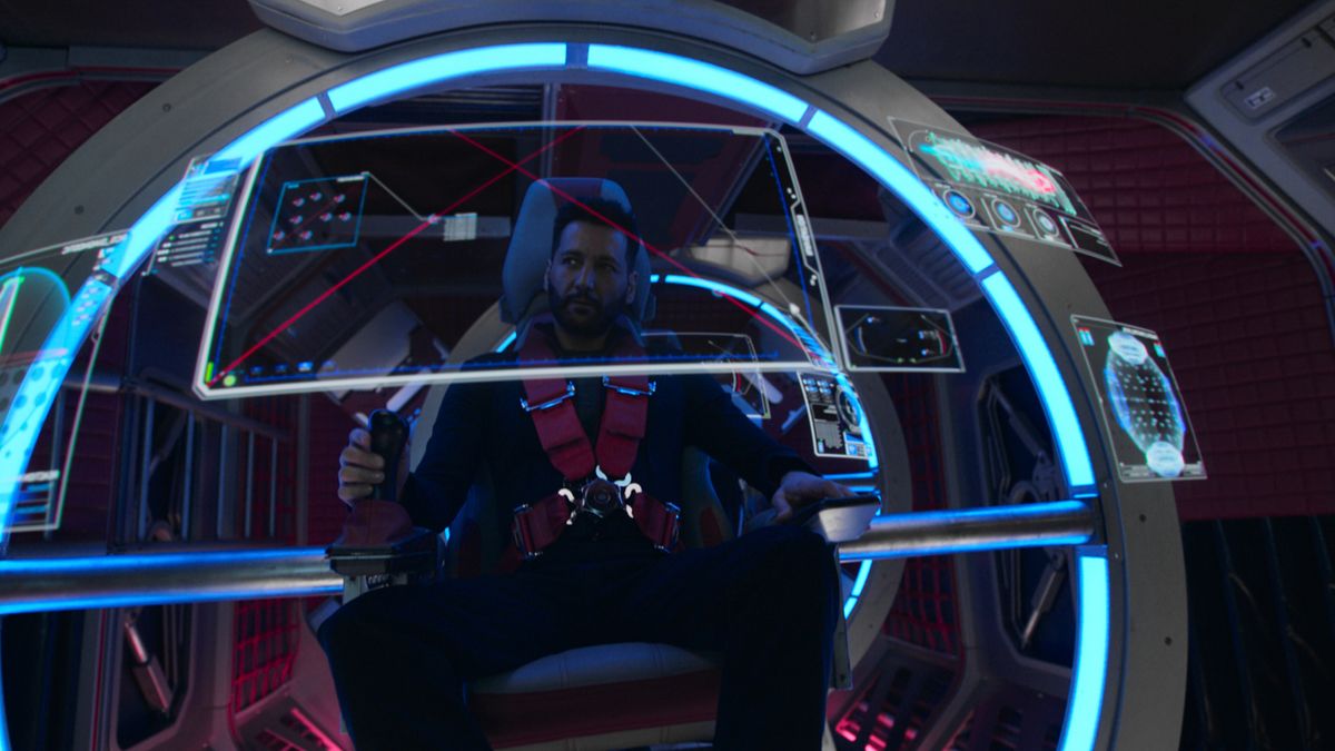 Cas Anvar as Alex Kamal in Season 5 of "The Expanse" on Amazon Prime Video.
