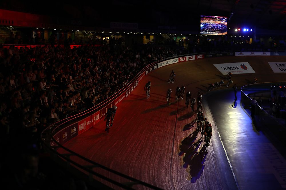 A general view of the London Six Day Race at the Lee Valley Velopark Velodrome