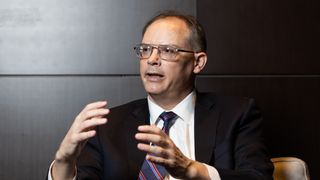 Tim Sweeney, chief executive officer of Epic Games Inc., speaks during an interview