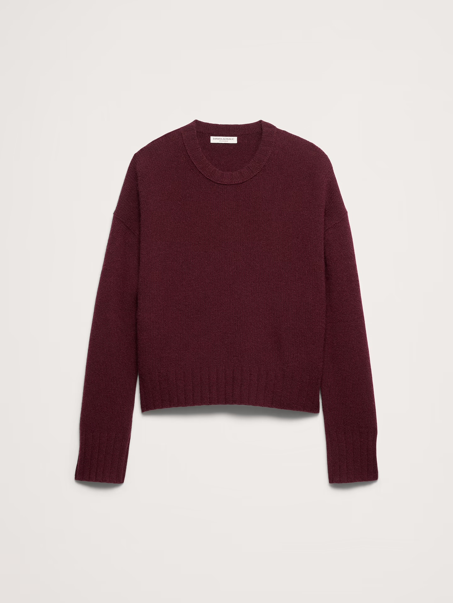 Banana Republic, Oversized Midweight Cashmere Crew-Neck Sweater