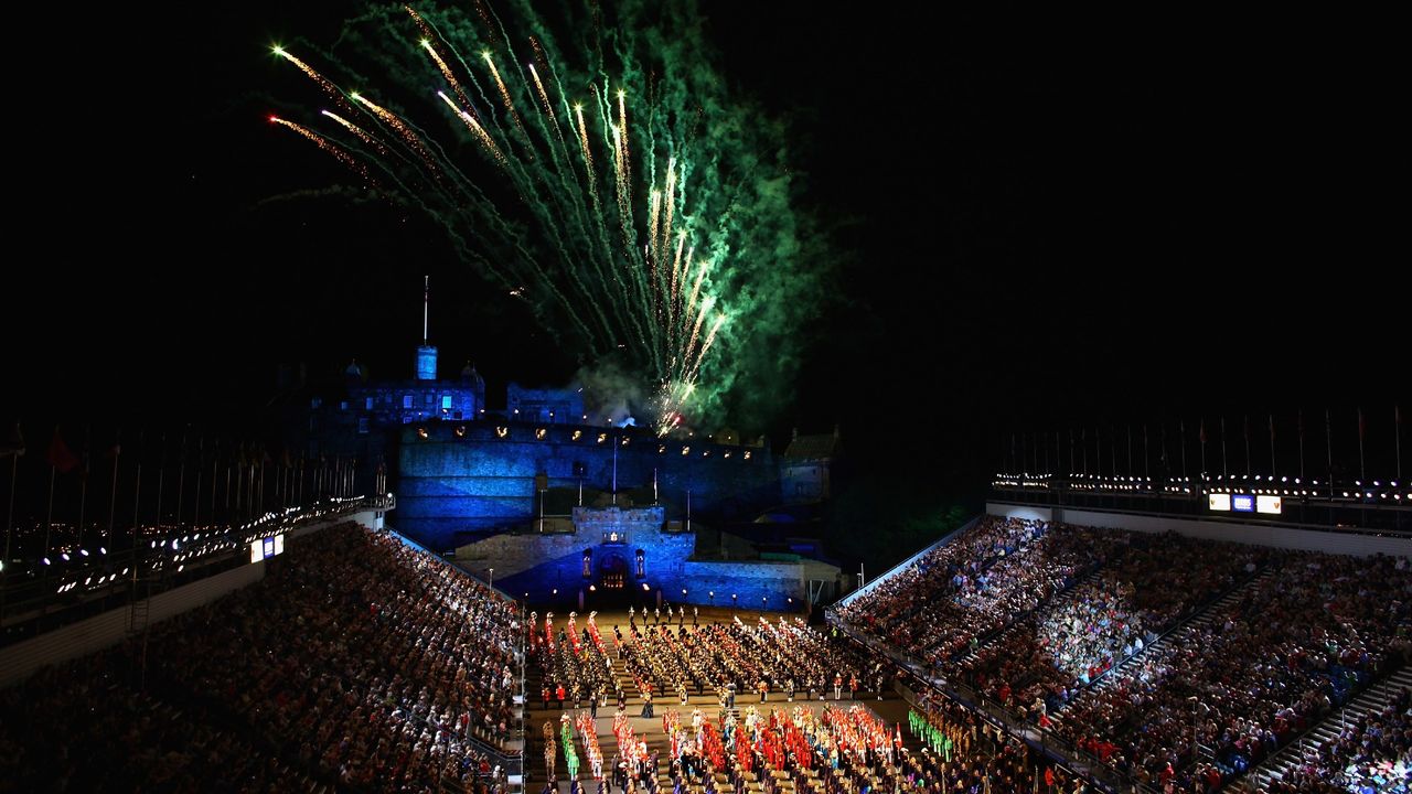 The Edinburgh tattoo fireworks