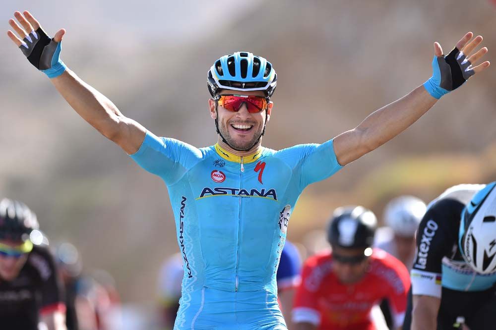 Andrea Guardini (Astana) breaks a smile