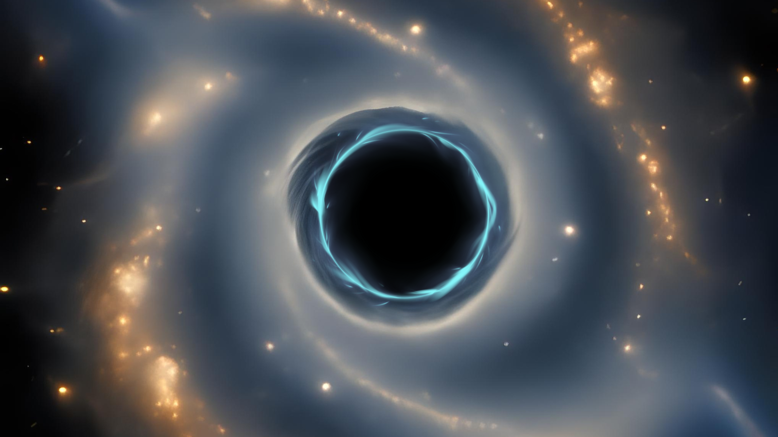 An illustration of a supermassive black hole